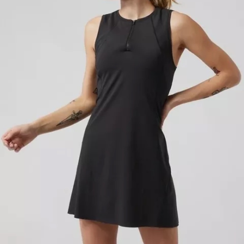 Athleta Ace Tennis Black Dress NWOT Size XL
